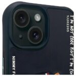 Nimmy case iPhone 15 6.1" black   Glasses Cool Cat - imagine 3