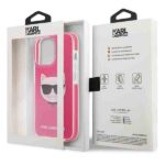 Karl Lagerfeld KLHCP13LTPECPI iPhone 13 Pro / 13 6,1" hardcase fuschia Choupette Head - imagine 8