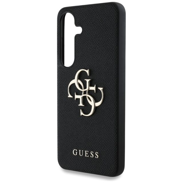 Case Guess Grained Big 4G Logo Small Classic Logo to Samsung Galaxy S25 black - imagine 6