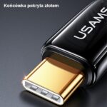 USAMS braided cable U82 USB-C to USB-C 1.2m 240W PD 3.1 Fast Charging black SJ580USB01 (US-SJ580) - imagine 4