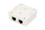 Extralink | Wall mount outlet | 2x RJ45 KAT5E STP - imagine 3