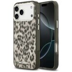 Karl Lagerfeld IML Leopard Pattern MagSafe Case for iPhone 17 Pro Max Brown