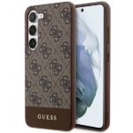 Guess GUHCS23MG4GLBR S23+ S916 brown hardcase 4G Stripe Collection
