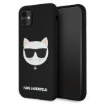 Karl Lagerfeld KLHCN61SLCHBK iPhone 11 6,1" / Xr hardcase black Silicone Choupette