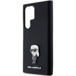 Karl Lagerfeld KLHCS24LSMHKNPK S24 Ultra S928 black Silicone Ikonik Metal Pin - imagine 6