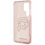Case Karl Lagerfeld Rhinestones K. Head Logo for Samsung Galaxy S25 Ultra pink - imagine 7