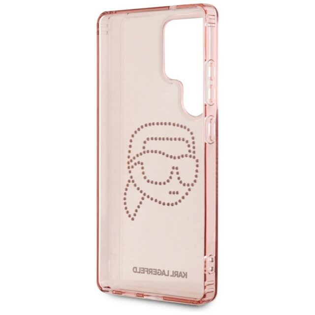 Case Karl Lagerfeld Rhinestones K. Head Logo for Samsung Galaxy S25 Ultra pink - imagine 7