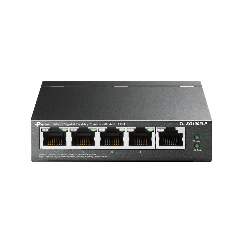 cps-531167c7083b8d68e0c77c5adb67ee06-2025-12-05-10-21-24 TP-Link TL-SG1005LP | Switch | 5x RJ45 1000Mb/s, 4x PoE, Desktop - imagine 1