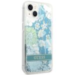 Guess GUHCP14MLFLSN iPhone 14 Plus / 15 Plus 6.7" green hardcase Flower Liquid Glitter - imagine 4