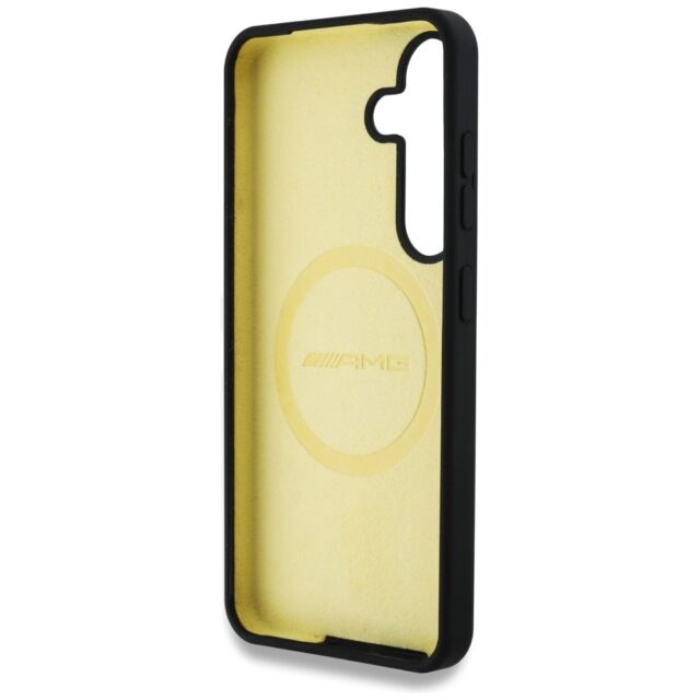 Case AMG Oversize Rhombs MagSafe for Samsung Galaxy S25 black - imagine 7