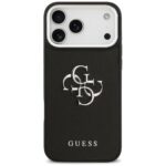 Case Guess Grained Big 4G Classic Logo for iPhone 17 Pro Max black - imagine 3