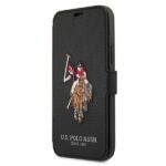 US Polo USFLBKP12LPUGFLBK iPhone 12 Pro Max 6,7" black book Polo Embroidery Collection