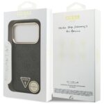 Case Guess 4G Triangle Logo MagSafe for iPhone 17 Pro black gold - imagine 8