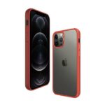 PanzerGlass ClearCase iPhone 12 Pro MaxMandarin Red AB - imagine 3