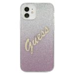 Guess GUHCP12SPCUGLSPI iPhone 12 mini 5,4" pink hardcase Glitter Gradient Script - imagine 3