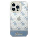 Guess GUHCP14LHG4MHB iPhone 14 Pro 6,1" blue hardcase 4G Pattern Script - imagine 3