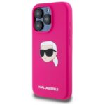 Karl Lagerfeld KLHMP15LSKHPPLF iPhone 15 Pro 6.1" fuschia hardcase Silicone Karl Head Print Magsafe - imagine 2
