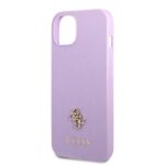 Guess GUHCP13MPS4MU iPhone 13 / 14 / 15 6.1" purple hardcase Saffiano 4G Small Metal Logo - imagine 6