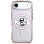Karl Lagerfeld IML Choupette Sketch Logo MagSafe Case for iPhone Air Pink - imagine 3