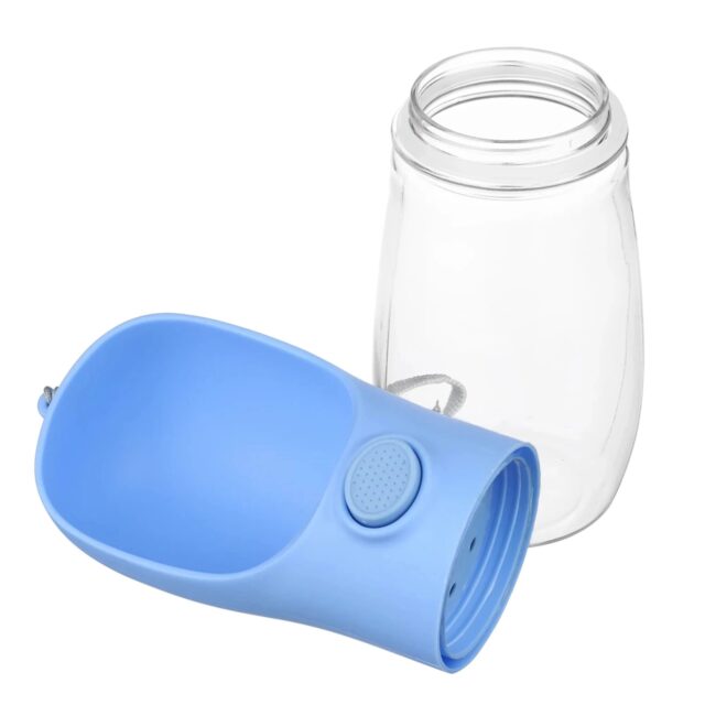 Extralink Portable Dog Cat Water Bottle Bowl 350 ml Travel Drink Dispenser - imagine 2