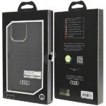Audi Synthetic Leather MagSafe iPhone 14 Pro Max 6.7" black hardcase AU-TPUPCMIP14PM-GT/D3-BK - imagine 7