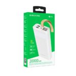 Borofone BJ18 Coolmy 20000mAh White | Powerbank | Power bank, 2x USB - imagine 4