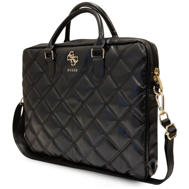 Guess Torba GUCB15ZPSQSSGK 16" black Quilted 4G - imagine 2