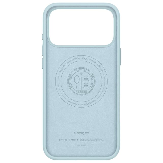 Spigen Silicone Fit MAG MagSafe Case for iPhone 17 Pro Max Blue - imagine 3