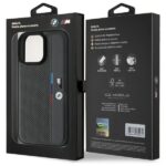 BMW BMHCP16L23PUPVA iPhone 16 Pro 6.3" anthracite hardcase M Perforated Tricolor Detail Line - imagine 8
