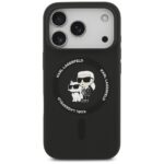 Karl Lagerfeld Silicone Karl&Choupette Ring MagSafe Case for iPhone 17 Pro Max Black - imagine 3