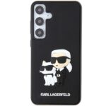 Karl Lagerfeld KLHCS24M3DRKCNK S24+ S926 black hardcase 3D Rubber Karl&Choupette - imagine 3