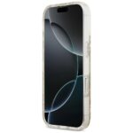 Guess Resin Bottom Glitter MagSafe case for iPhone 17 gold - imagine 5