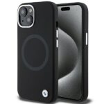 Case BMW BMHMP15SSILBK2 iPhone 15 / 14 / 13 6.1" black Signature Liquid Silicone MagSafe