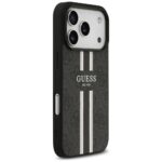 Case Guess 4G Printed Stripes MagSafe for iPhone 17 Pro black - imagine 4