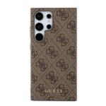 Guess GUHCS24LG4GFBR S24 Ultra S928 brown hardcase 4G Metal Gold Logo - imagine 3