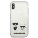 Karl Lagerfeld KLHCI65CKTR iPhone Xs Maxhardcase Transparent Karl & Choupette - imagine 3