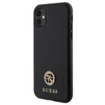 Guess GUHCN61PS4DGPK iPhone 11 / Xr 6.1" black hardcase Strass Metal Logo - imagine 2