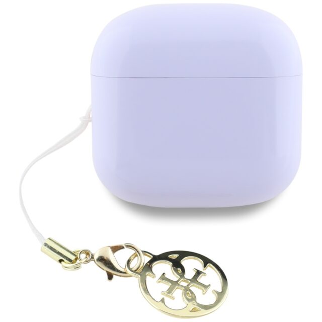 TWS headphones Guess Glossy Effect Printed Classic Logo & Charm lavender - imagine 4