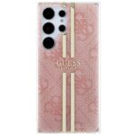 Guess GUHCS24LH4PSEGP S24 Ultra S928 pink hardcase IML 4G Gold Stripe - imagine 3