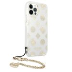 Guess GUHCP12MKSPEGO iPhone 12/12 Pro 6,1" gold hardcase Peony Chain Collection - imagine 4