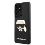 Karl Lagerfeld KLHCS21LKH3DBK S21 UltraG998 black hardcase 3D Rubber Karl`s Head - imagine 2
