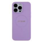 Guess GUHMP15LPSAHMCU iPhone 15 Pro 6.1" purple hardcase Saffiano MagSafe - imagine 3