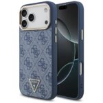 Case Guess 4G Triangle Logo MagSafe for iPhone 17 Pro Max blue gold