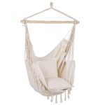 Black Forest Hammock, Brazilian Chair 100x130cm Beige - imagine 2