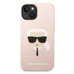 Karl Lagerfeld KLHCP14MSLKHLP iPhone 14 Plus / 15 Plus 6,7" hardcase pink Silicone Karl`s Head - imagine 3