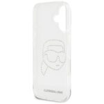 Case Karl Lagerfeld IML Rhinestones Karl Head for iPhone 16 transparent - imagine 7