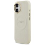 Case Guess Peony Hot Stamp MagSafe for iPhone 17 beige - imagine 2