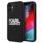 Karl Lagerfeld KLHCP12SSLKLRBK iPhone 12 mini 5,4" Silicone Stack Logo black