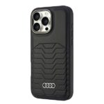 Audi Synthetic Leather MagSafe iPhone 16 Pro Max 6.9" black hardcase AU-TPUPCMIP16PM-GT/D3-BK - imagine 3