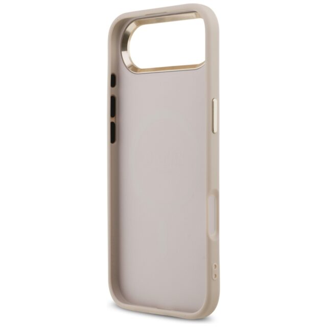 Case Guess 4G Triangle Logo MagSafe for iPhone Air pink gold - imagine 7